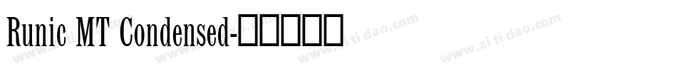 Runic MT Condensed字体转换